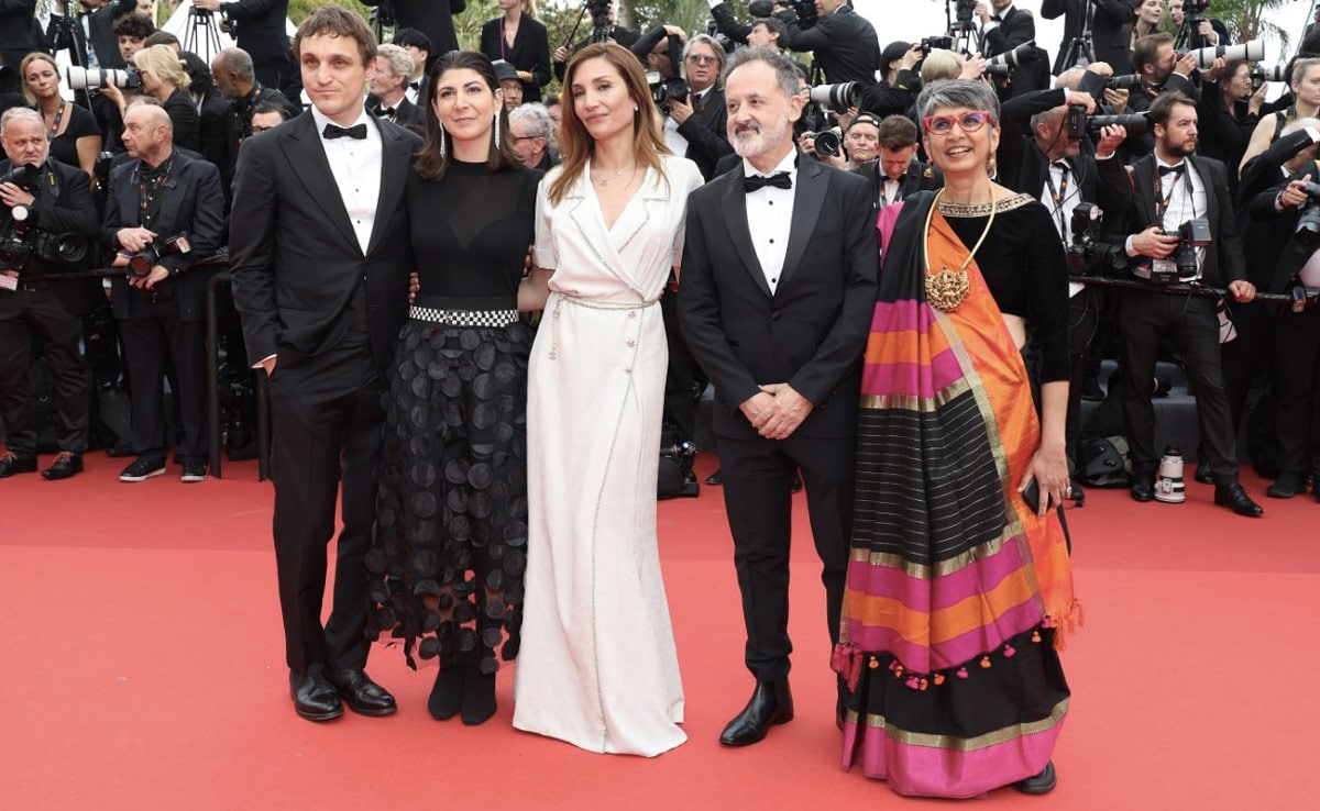 OK official photo of Big Moment: So honoured to be on the Jury of the @Festival_Cannes' @semainecannes 
#CriticsWeek! On Opening Night red carpet with Jury members #FranzRogowski, Critics’ Week Dir @AvaCahen, @AudreyDiwan, @PocasRui ( #KimYutani,  moi. PC ndtv.com/GettyImages