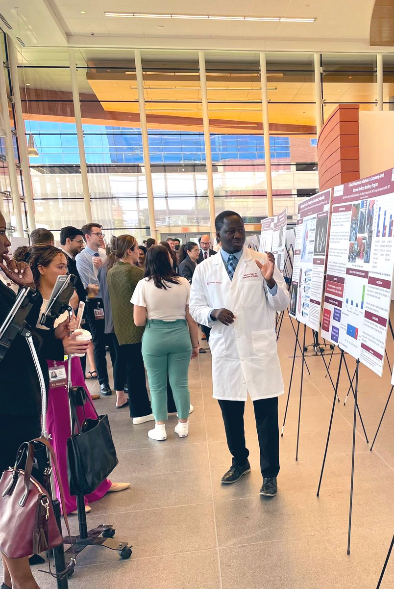 #Research_day! <a href="/StamfordHosp/">Stamford Health</a> 
Started residency with zero experience in research. Today, I am honored to be author/co-author to 8 Research Project and Clinical Vignette posters presented. 
I am so grateful for the amazing mentorship over the last 3 year.
#MedTwitter