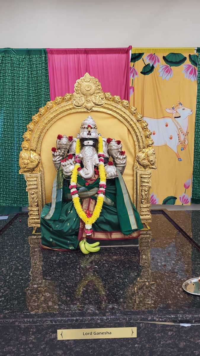 Lord Ganesha Alankaram after todays abhishekam