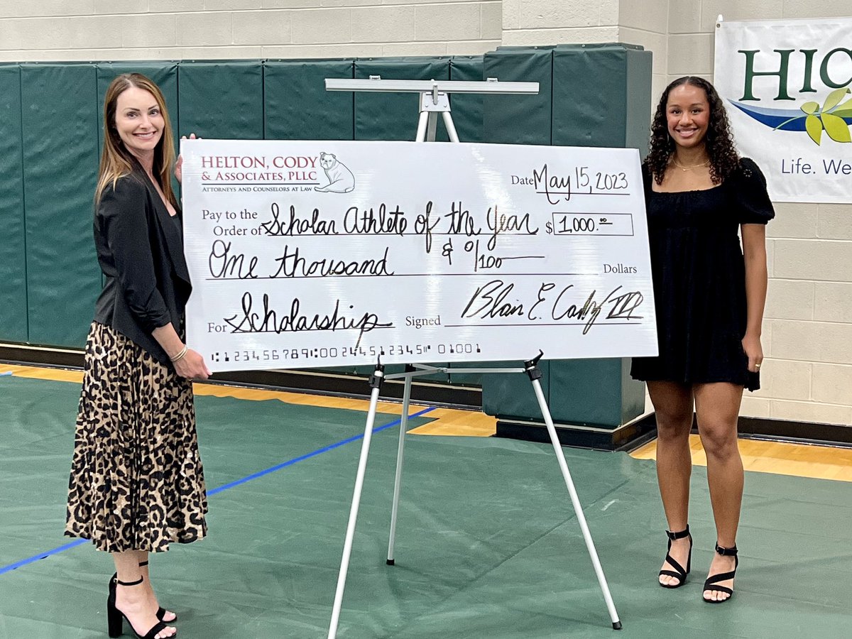 Congratulations to Cassidy Geddes, Hickory Metro Sports Commission HS scholar athlete of the year.