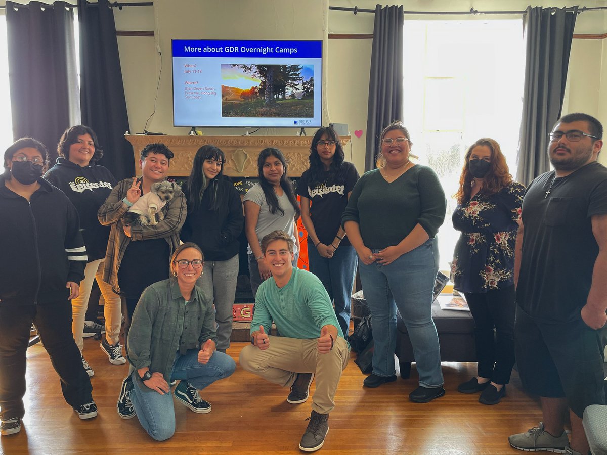 With our friends from Big Sur Land Trust! Our youth are looking forward to summer 🗣🌲🌿🌻🌸 <a href="/BigSurLandTrust/">Big Sur Land Trust</a>