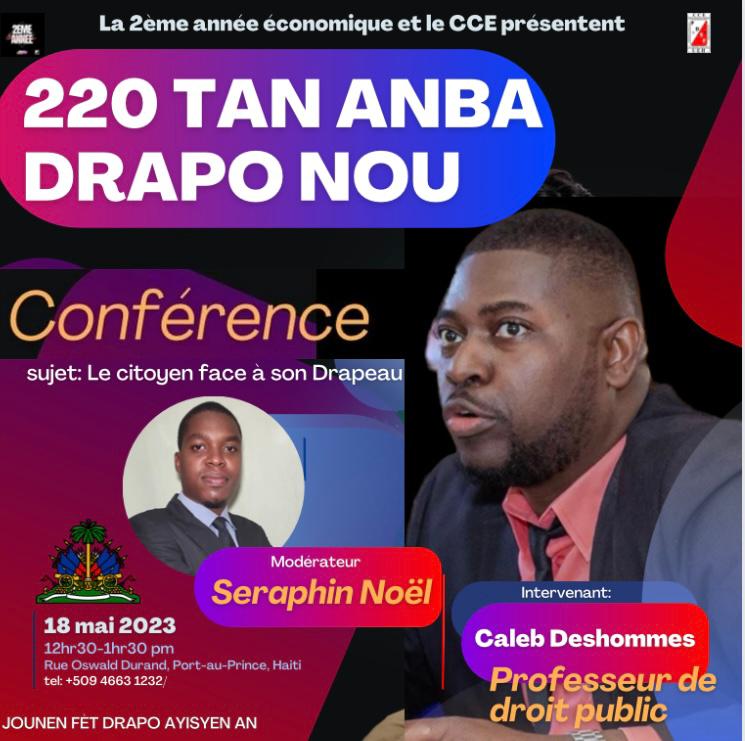 LucksonCHERY77's tweet photo. Vous êtes cordialement invité(e) à vous joindre à nous demain à la Faculté de Droit et des Sciences Économiques (FDSE) pour célébrer les 220 ans d'existence de notre drapeau. Nous espérons vivement votre présence à cet événement spécial. https://t.co/SohL7hK3iZ