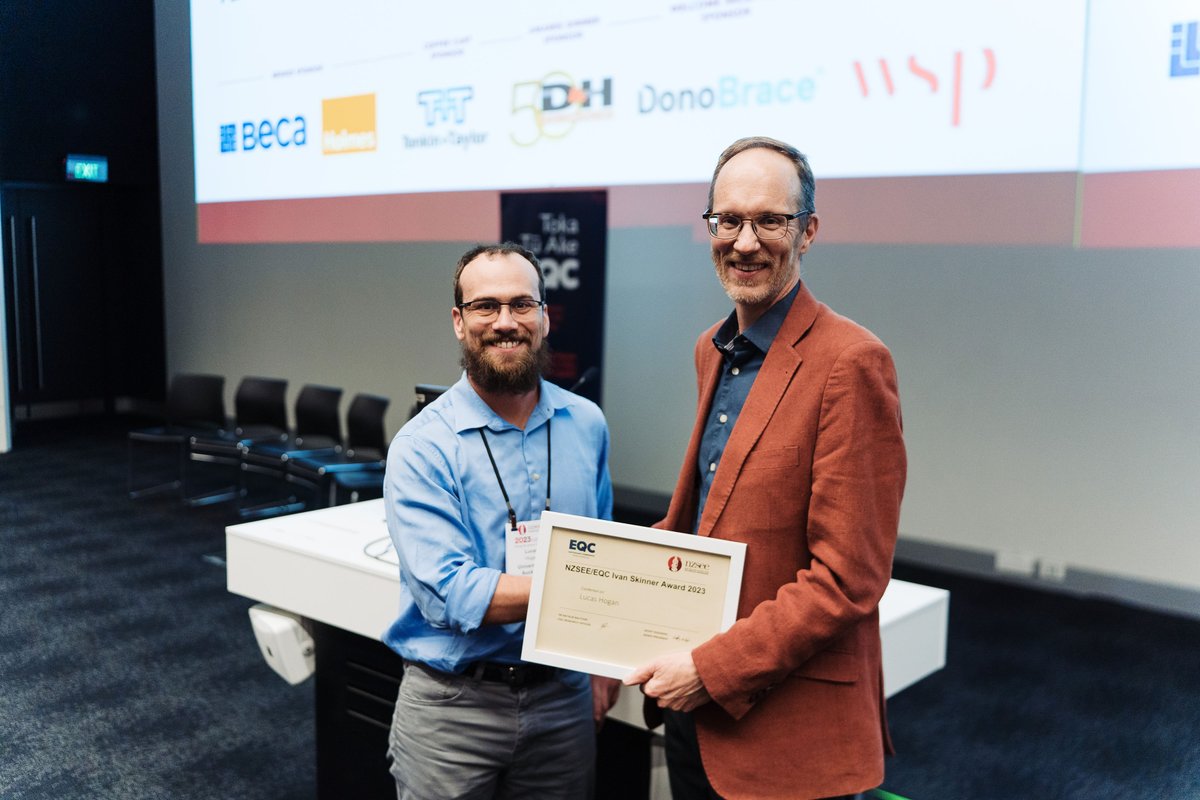 Natural Hazards Commission Toka Tū Ake (@eqcnz) on Twitter photo Toka Tū Ake EQC /NZSEE Ivan Skinner winner Dr Lucas Hogan will use prize money to further improve building practices for earthquake resilience.
Read more about why the senior lecturer from <a href="/AucklandUni/">University of Auckland | Waipapa Taumata Rau</a> won and how our safety is a big motivation: bit.ly/3WbxFbO Toka Tū Ake EQC /NZSEE Ivan Skinner winner Dr Lucas Hogan will use prize money to further improve building practices for earthquake resilience.
Read more about why the senior lecturer from <a href="/AucklandUni/">University of Auckland | Waipapa Taumata Rau</a> won and how our safety is a big motivation: bit.ly/3WbxFbO