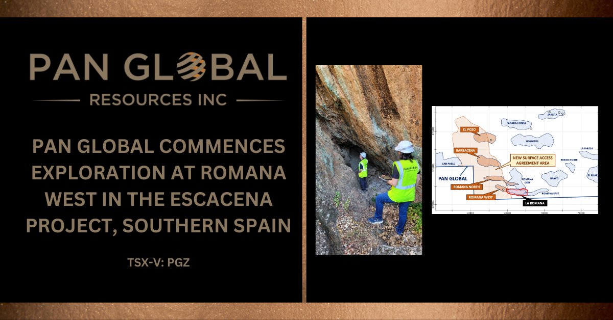 #NEWS | #PGZ is pleased to announce the commencement of exploration activities at the Romana West target of the Escacena Project in the Iberian Pyrite Belt, southern Spain.

#copper #mining #juniormining #stockstowatch #stockstobuy #investing #criticalminerals #newsrelease