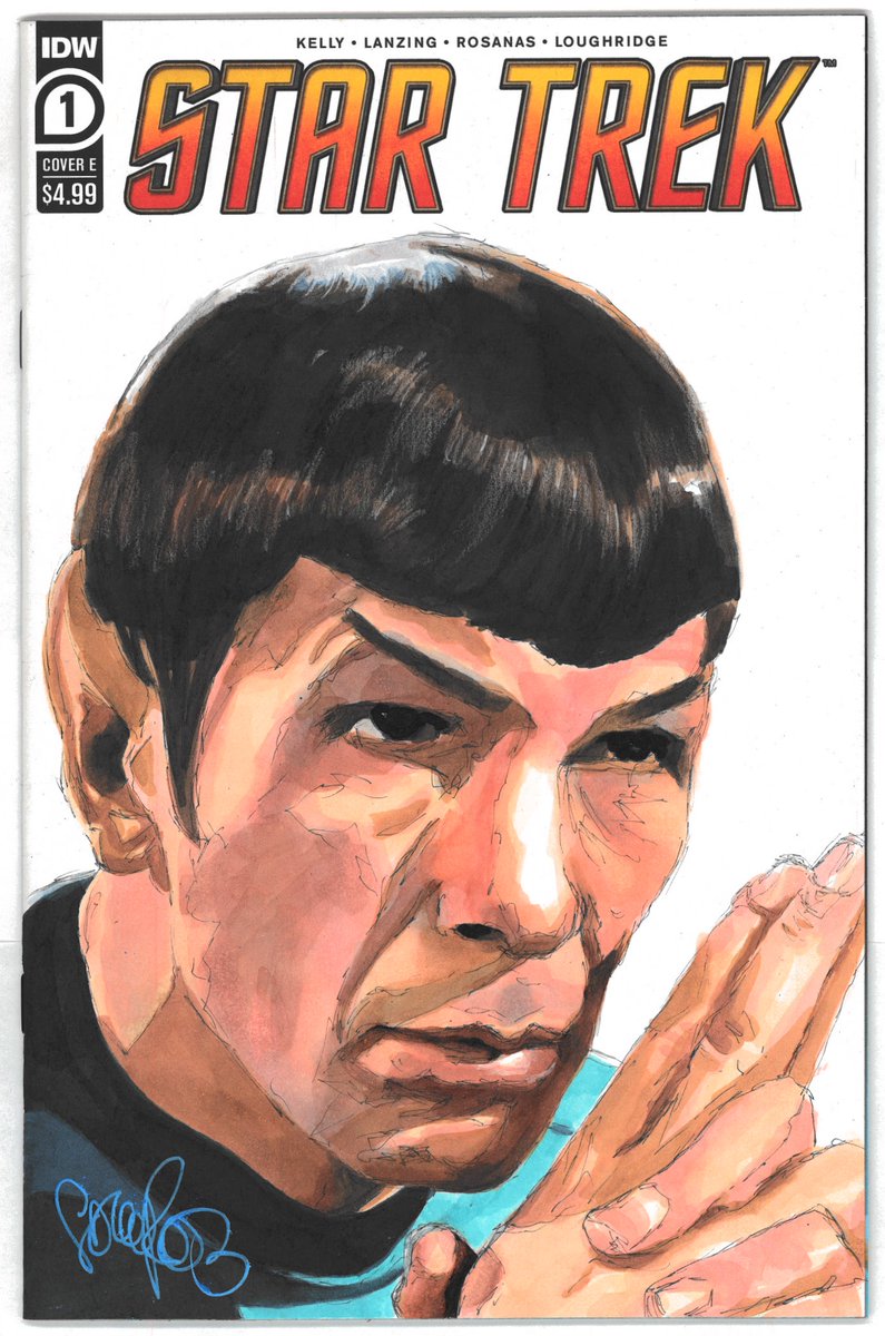 My acquisition of Spock sketch cover by Corey Ross tinyurl.com/4euj29cy #CoreyRoss #artpurchase #sketchcover  #MrSpock #Spock #LeonardNimoy #Vulcan #FirstOfficer #ScienceOfficer #USSEnterprise #NCC1701 #Starfleet #StarTrek #UnitedFederationofPlanets #TOS #StarTrekart #comicart