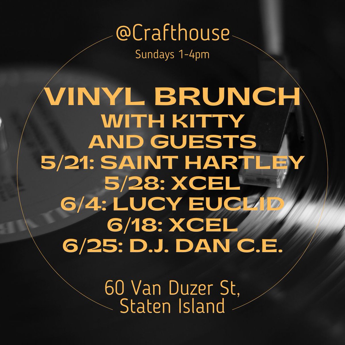 Kitty the DJ (@kittyvinyldj) on Twitter photo We bring the #brunchvibes on Sundays at @crafthousesi
Behind the decks this month with Kitty: <a href="/Saint_Hartley/">Jane Saitova</a> @SSBLucy #djxcel #djdance
#craftbeer #brunch #sundayvibes #djlife #vinyl <a href="/killsboro/">Kills Boro Brewing</a> We bring the #brunchvibes on Sundays at @crafthousesi
Behind the decks this month with Kitty: <a href="/Saint_Hartley/">Jane Saitova</a> @SSBLucy #djxcel #djdance
#craftbeer #brunch #sundayvibes #djlife #vinyl <a href="/killsboro/">Kills Boro Brewing</a>