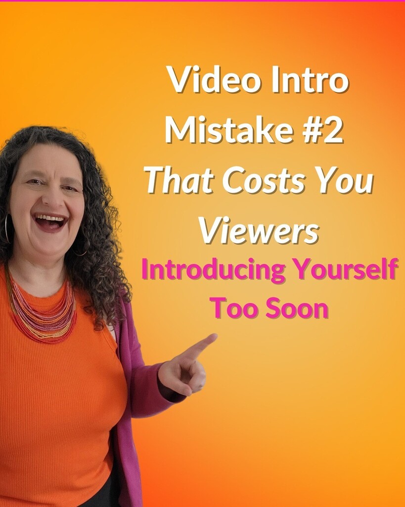 Don't waste too much time at the beginning of your videos introducing yourself.

If someone comes to your live video because they’re already following you, they already know who you are.

Don’t waste their time with a long winded introduction about yours… instagr.am/p/CsXMv74JYoI/