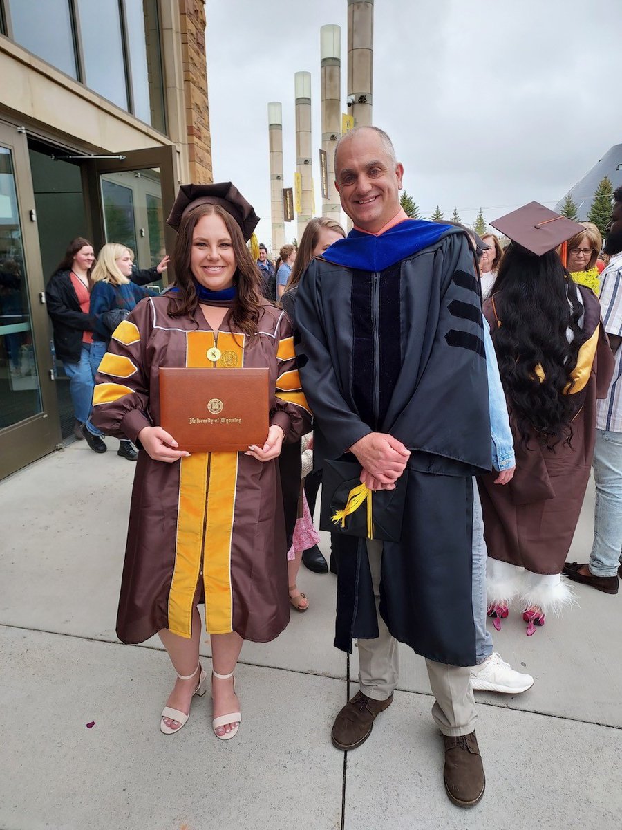 uwyoatsc's tweet photo. Congratulations to our graduates participating in Spring 2023 commencement: Morgan Shimkus, Ci Song,@_kriistennicole,@geethmawe great job! 🎉 🎓 https://t.co/UbgmMF0VX8