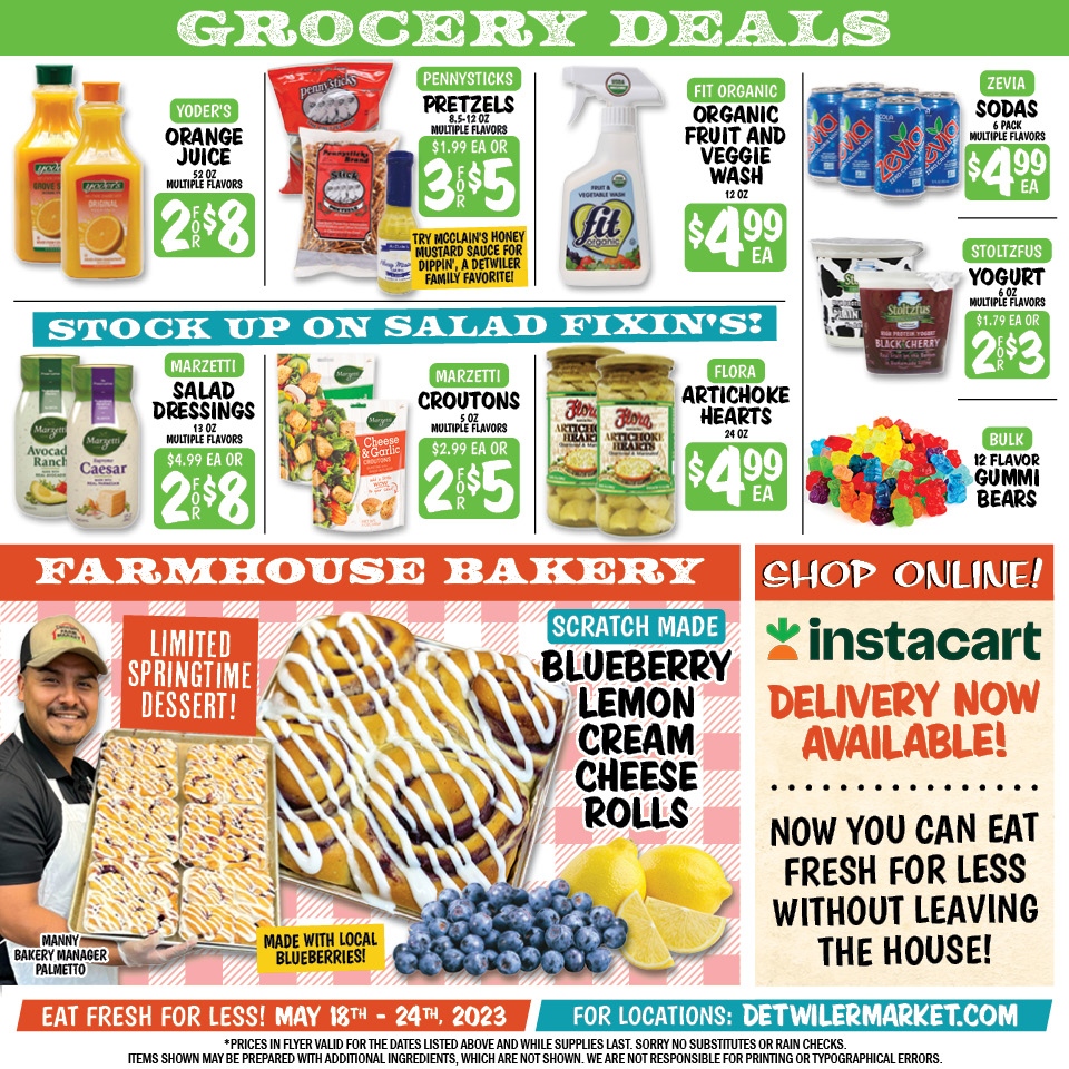 Great deals for you at Detwiler's this week! As always, you can #eatfreshforless with us!