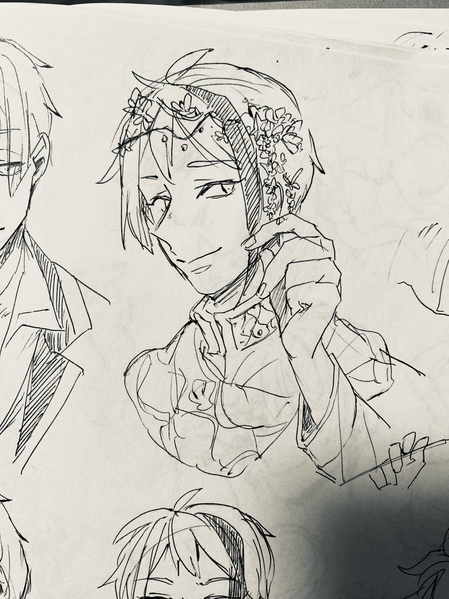 朝の一発描き再掲 ガラジェ