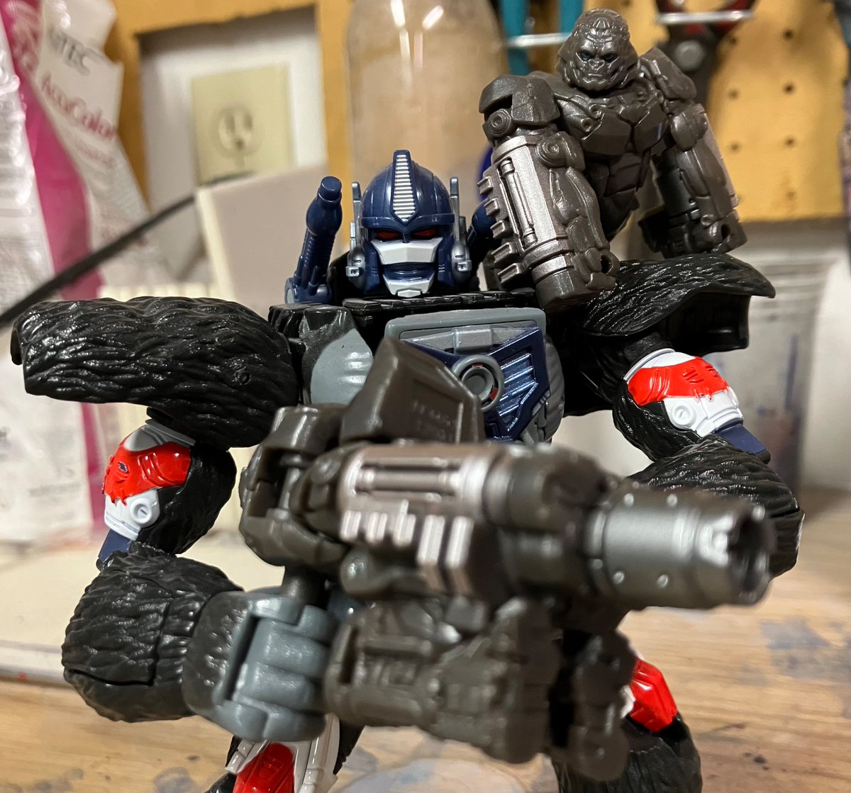 In a shock to absolutely no one, a tiny Optimus Primal that turns into a mini hand cannon is absolute perfection in toy form.