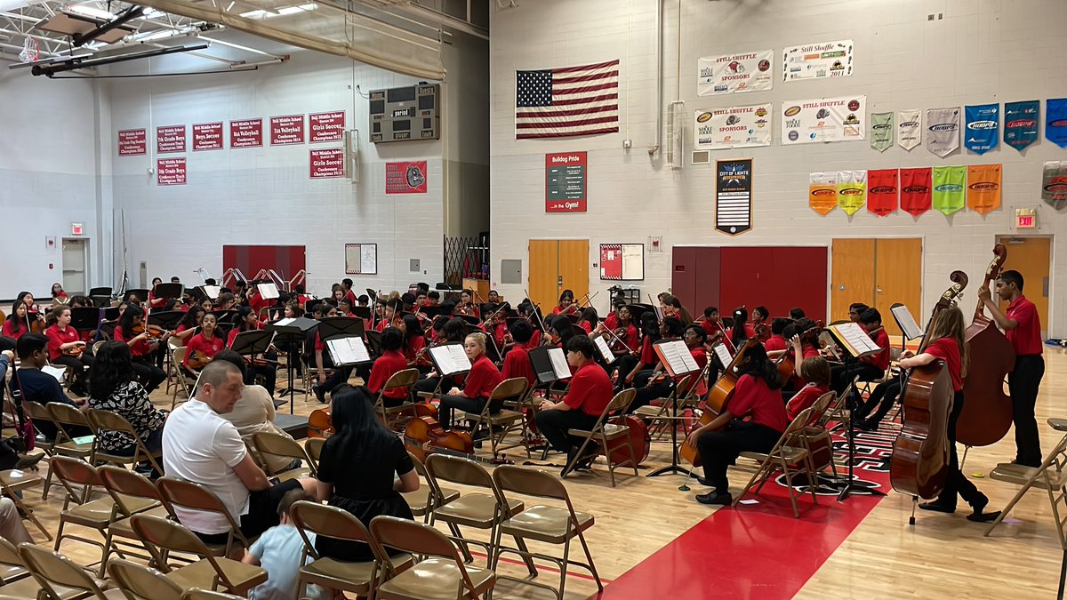 Spring orchestra concert about to start! #BulldogPride204