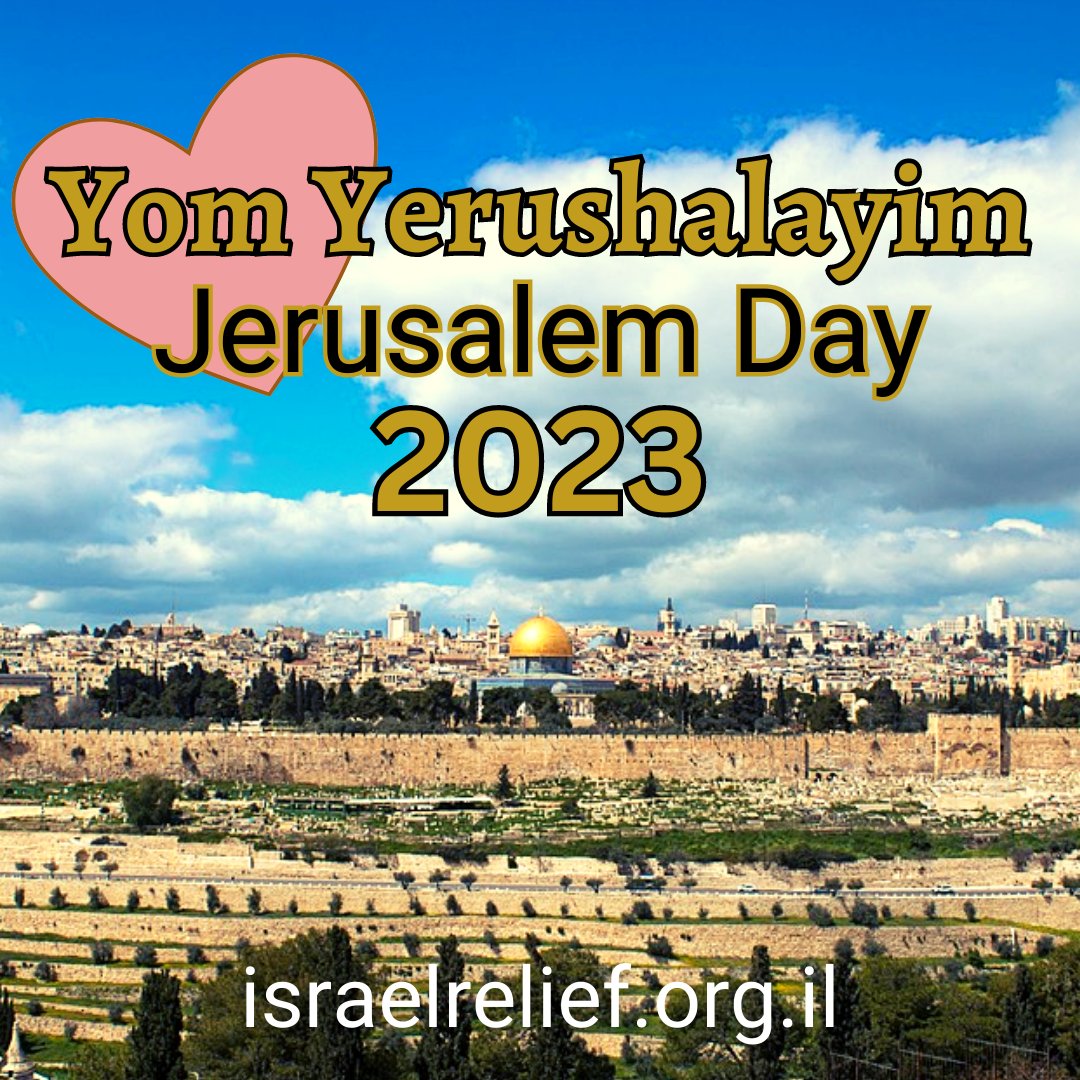 Today we celebrate Jerusalem Day - Yom Yerushalayim - marking 56 years since the unification of Jerusalem.

#prayforthepeaceofJerusalem  #IsraelLove #holycity #HappyJerusalemDay 💓 #LoversOfIsrael #JerusalemDay #YomYerushalayim #eternalcity