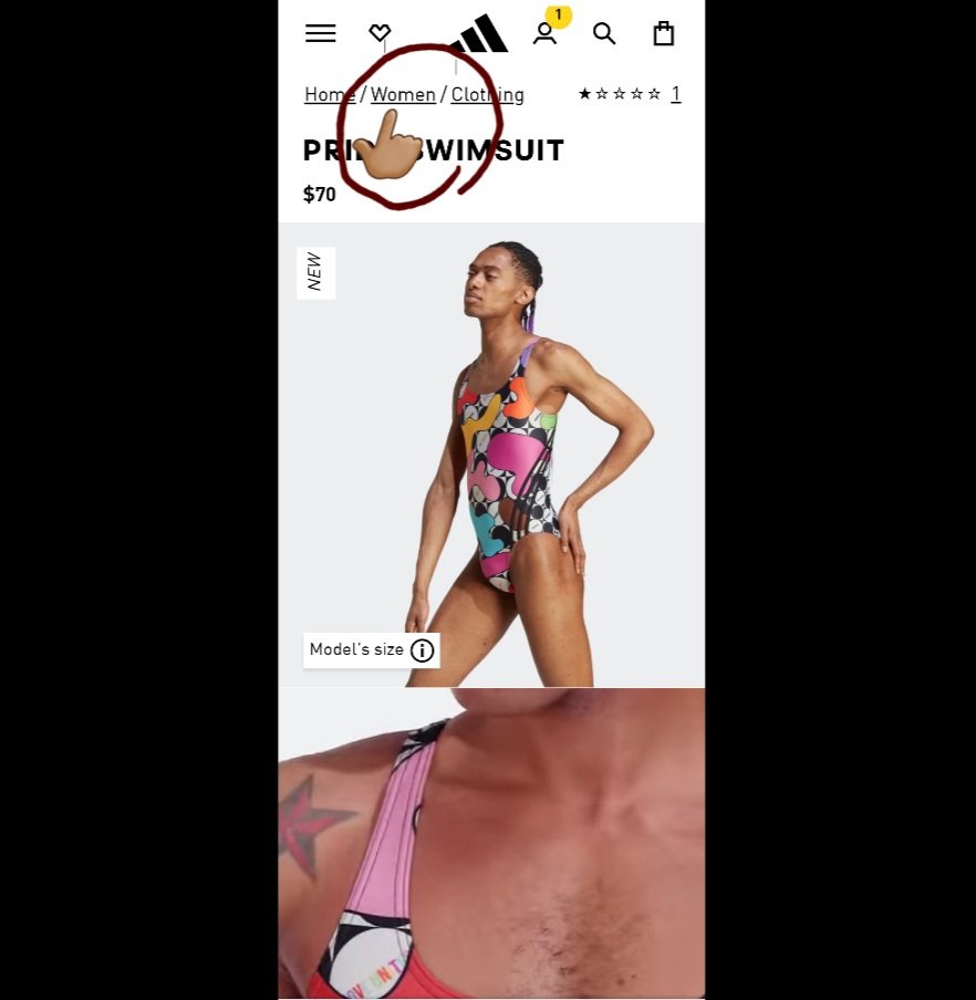 DelZalaA's tweet photo. En Adidas el machismo afeminado lo hace de nuevo!!¿hasta cuando mujer? https://t.co/MoEyvFdTGB https://t.co/RVJHFB3Kz5