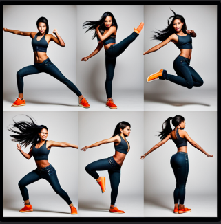 imajnlabs's tweet photo. The new version of Dreamstudio *almost* gave me a sprite sheet for Judea! I could *almost* reorganize these frames into a game animation!

Prompt: Sprite sheet, 8 frames, Filipina girl throwing a kick, dressed in halter top and jeans

Let's keep playing! #imajneers https://t.co/Ac4OUNZlrc