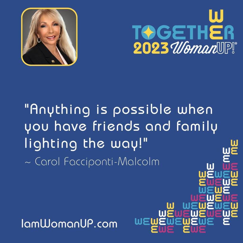 WomanUPofficial's tweet photo. Carol Facciponti-Malcolm knows that a good support system can lead you into greatness!
We cannot wait to see what kind of wisdom is shared on our stage. 

What will she share next? Find out by purchasing your Retreat Pass by visiting: … https://t.co/rWuhMz3Jan https://t.co/3xkrGgVq4d