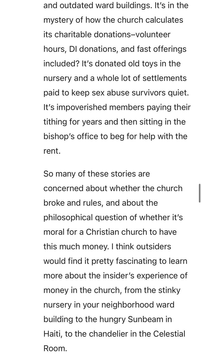 This piece on By Common Consent by @smbrnsn on the 60 Minutes segment is very good, but Peppermint’s comment has me doing a standing ovation.

bycommonconsent.com/2023/05/17/60-…