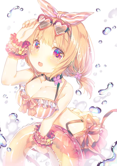 過去絵ここあちゃん #急に暑くなったから水着絵で涼もうぜ