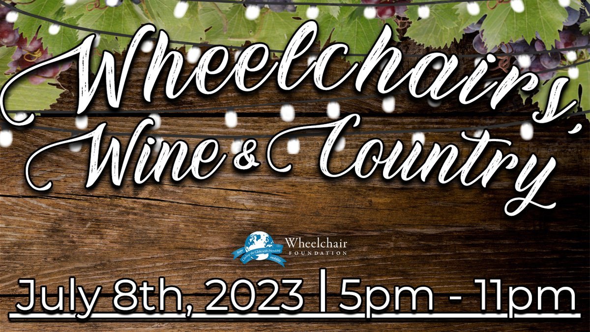 Join us for Wheelchair Foundation's 23rd Anniversary with Nashville recording artists, Brodie Stewart and Sadie Bass! Tickets are now available for this amazing event on Saturday, July 8th, 2023 at the Blackhawk Museum. mailchi.mp/wheelchairfoun…