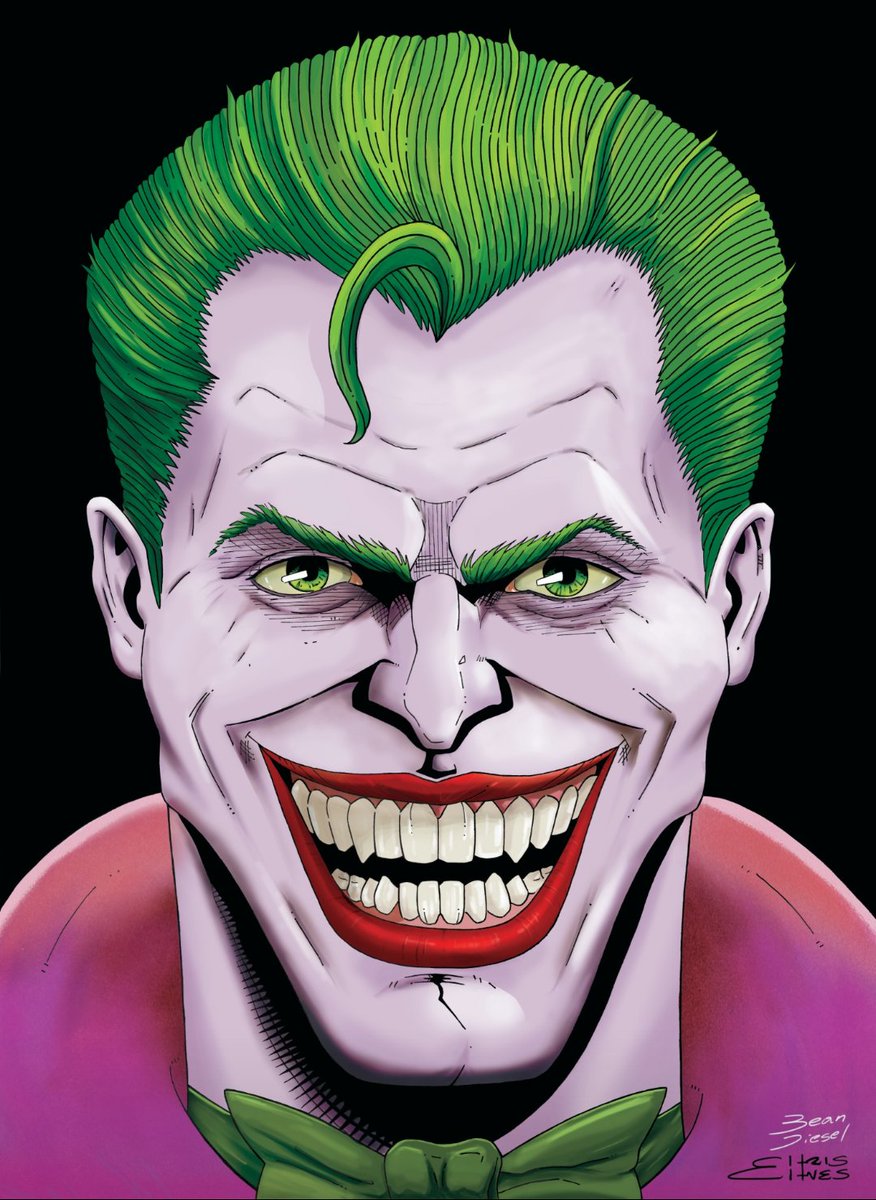 Joker - Art by me - colors by @bean.diesel_art #joker #dccomics #dcuniverse #comics #comicart #artwork #chrischavesart