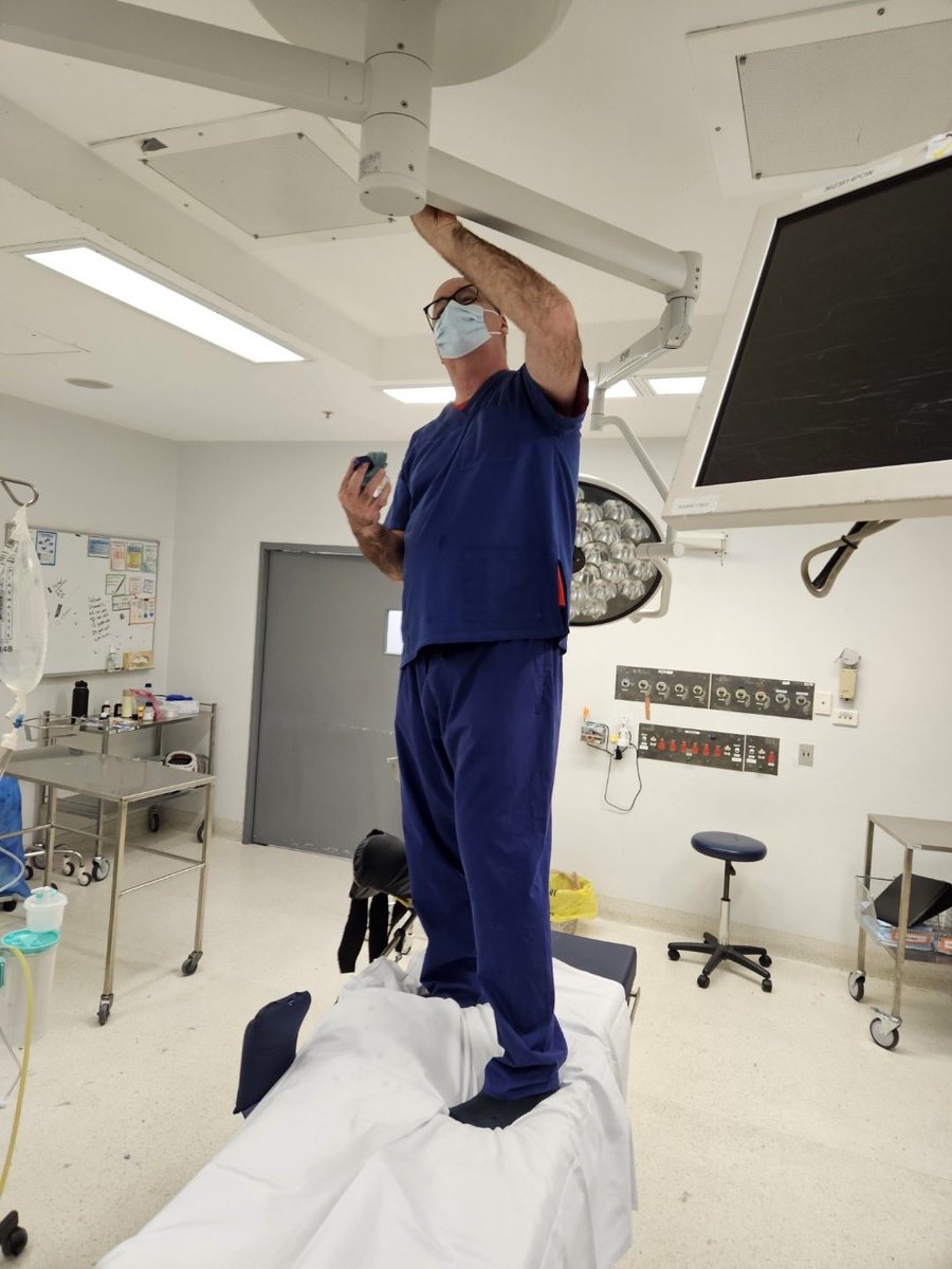 Cleaning up after ortho. No word of a lie