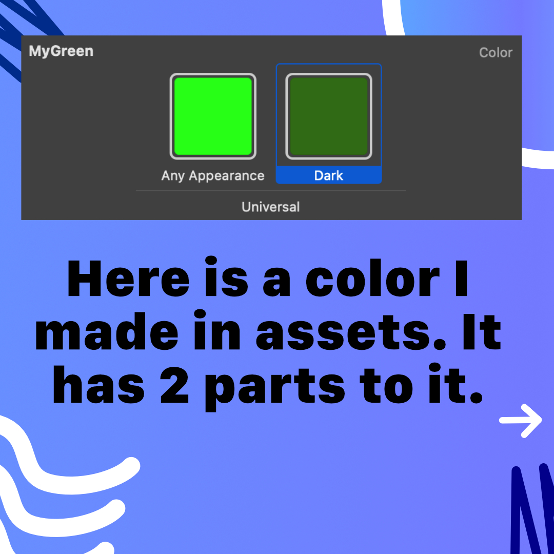 TechTalk_FS's tweet image. Hey coders; here is how to use different colors in different modes (light / dark) in SwiftUI!! #iOSProgramming
