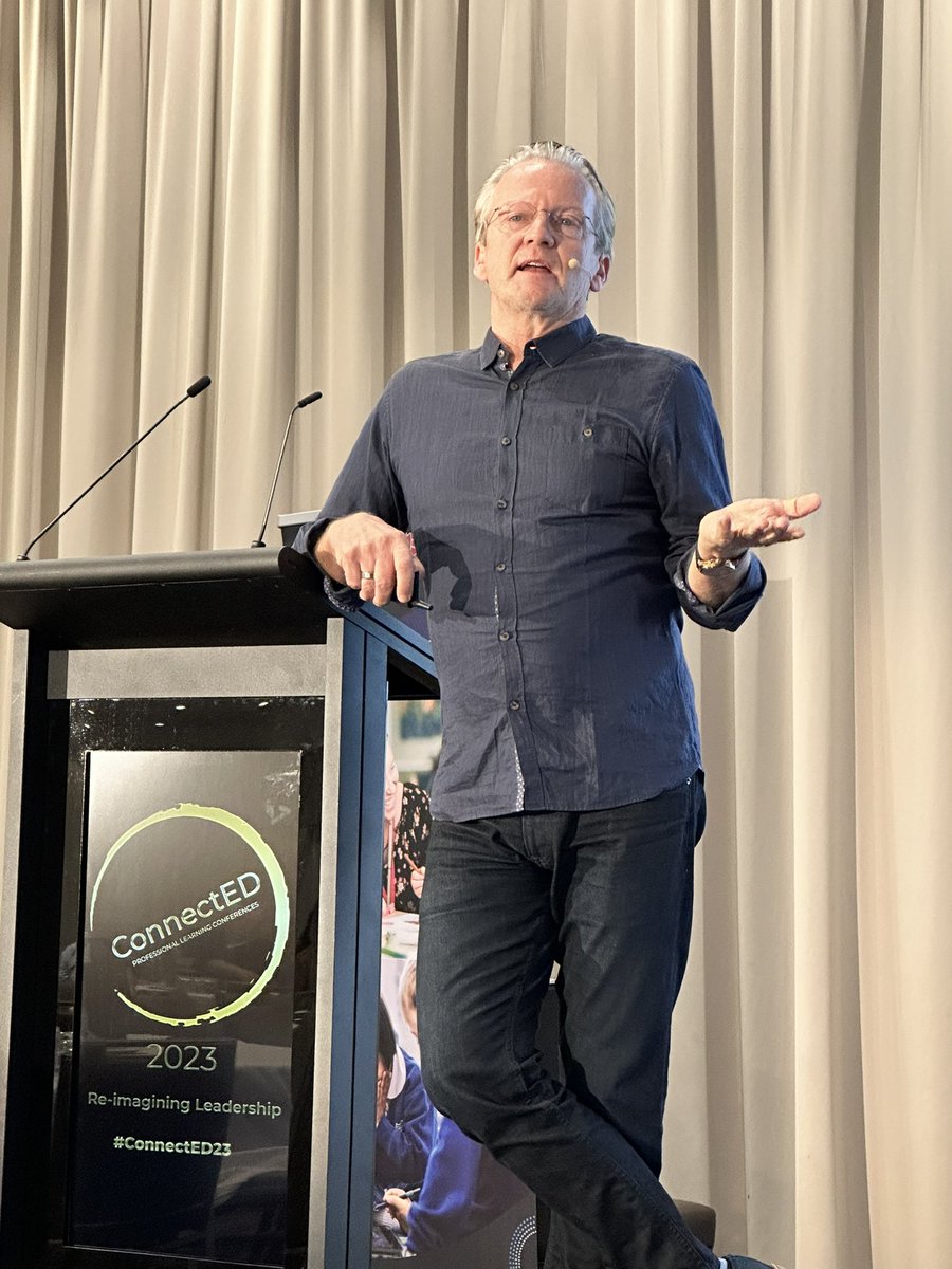 ConnectED_PL's tweet photo. ConnectED23 Keynote Pasi Sahlberg sharing a message of hope with School & System leaders through connections between schools, families and communities to improve outcomes for students
@pasi_sahlberg #ConnectED23 #ReImagine #BuildBackDifferently https://t.co/biiBvefrcU