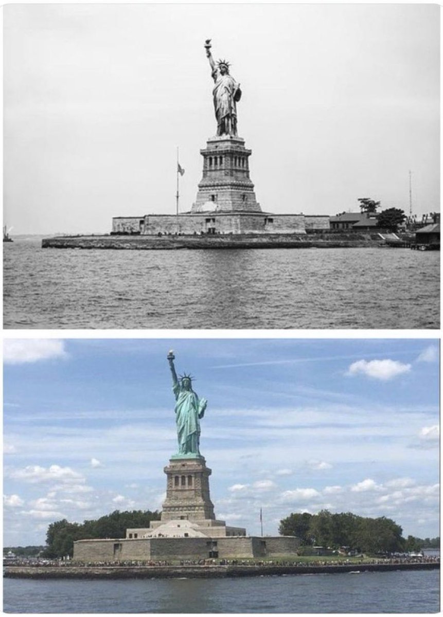 Godfatherparte2's tweet photo. These pics were taken over 100 years apart. You can clearly see the rising sea levels, right?
Can you? Anyone? Hello?
🦗🦗🦗🦗🦗🦗🦗🦗 https://t.co/eDHARmbcAX