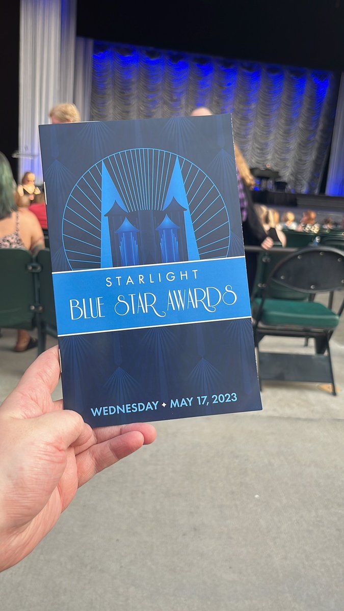 I'd be lying if I said this wasn't my favorite event of the year. The Blue Star Awards represent the beautifully weird and lovingly chaotic world of high school theatre PERFECTLY. Let's go @northmentheatre, @nkchs_theatre, @TonkaNation, and @falconstheatre! 🎭