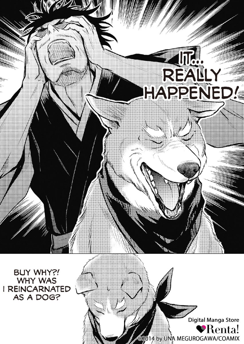 Feudal warlord Oda Nobunaga has been reincarnated in the modern era... as a cute   puppy! His attempts to do more warlording with other famous doggified figures   are thwarted by his new fluffy form.
(1/4)
🐶See More:
is.gd/WHhGJo

#reincarnation #dog #fantasy #manga