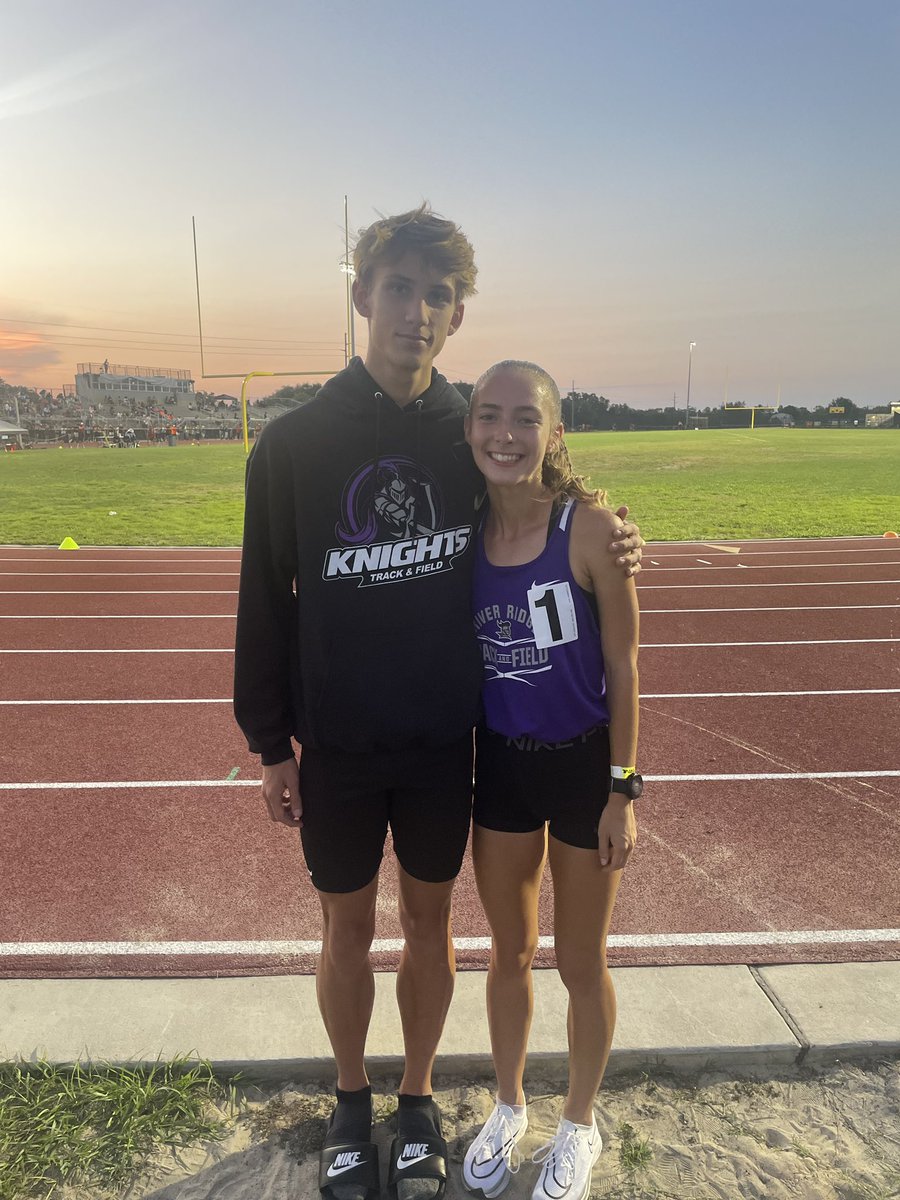 Good luck vibes to Chase Thurber and Summer Kingston as they both will be competing Friday at the State FHSAA Championship for Track and Field. <a href="/rrhsknights/">River Ridge Knights</a> <a href="/RRGirlsWts/">RRHS Athletic Director</a> <a href="/RRHSTrack_N_Fld/">RRHSTrackNField</a>