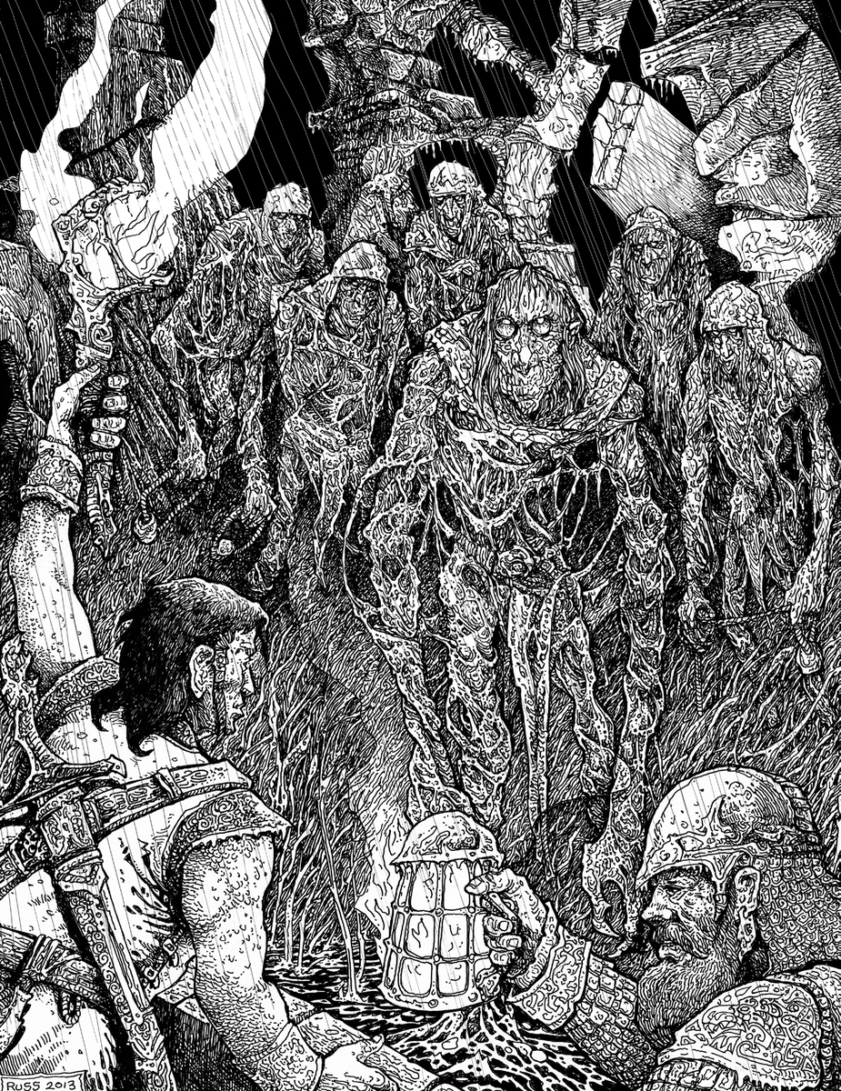 My personal favorite Russ Nicholson piece is this one from Bride of the Black Manse.