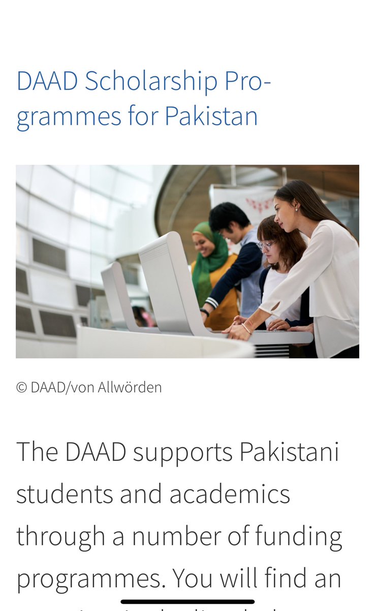 DaadPakistan's tweet photo. Apply now!

#daadscholarship 

https://t.co/mYzwumFtq1 https://t.co/g5ReytLPve