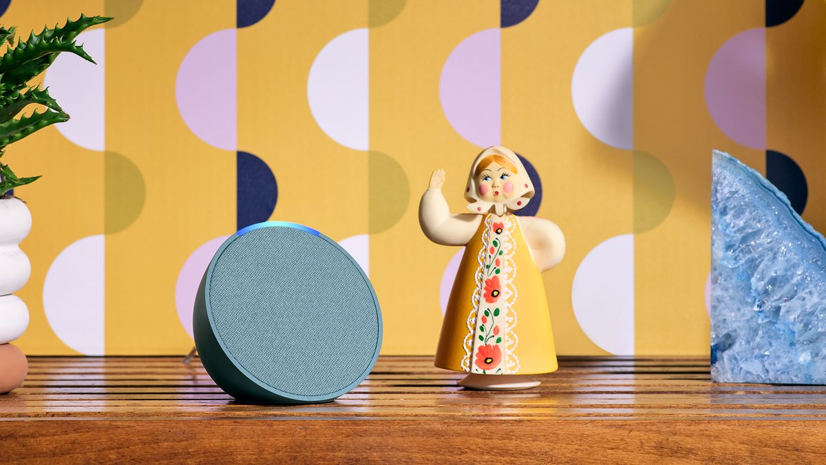 aiminakajima's tweet image. 【Echo Pop】久々に新型Echo来た！
4色展開で今日から予約、今月末に出荷。

プレスリリースによると
「本製品をはじめとするEchoデバイスは、生成AIによるAlexa体験を今後搭載し、進化していきます。」
prtimes.jp/main/html/rd/p…

#AmazonEcho #Alexa #GenerativeAI #VUX #VoiceFirst