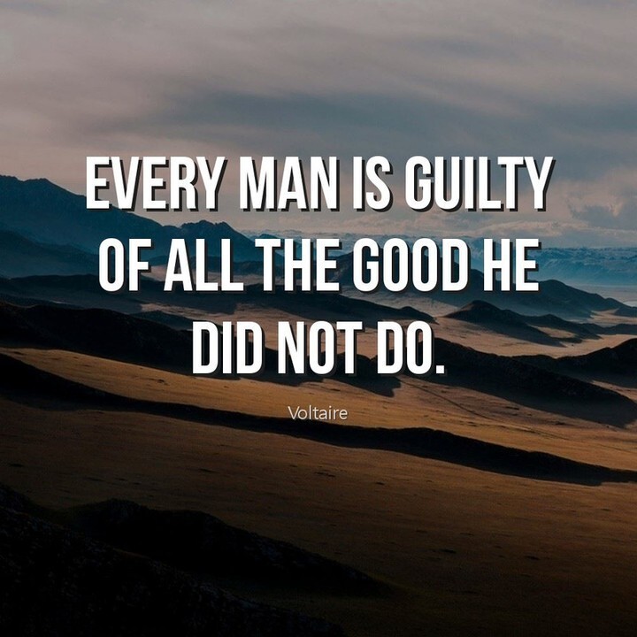Every man is guilty of all the good he did not do.

#instagood #follow #amazingposts #quotesamazing #richquotes #lifestagram #quotesoninstagram #sharequotes #motivationalspeaker #motivationalspeech #motivationalvideos #inspirationvideo #millionairestutor #instagrowth #iggrow…