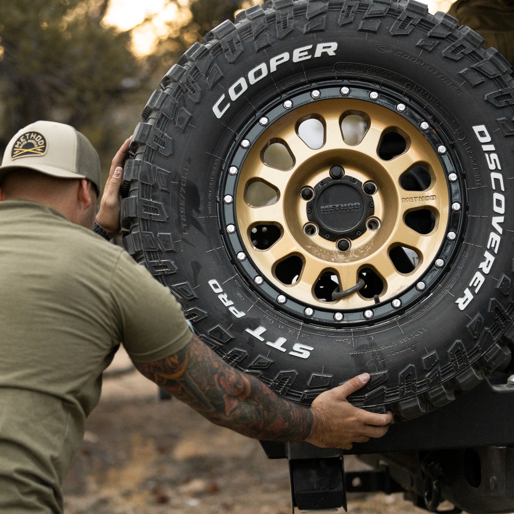 Hitting the trail again soon? Play it safe and grab yourself a spare, no pressure! #MRW315⁠
⁠
👉️ Shop the wheel: methodracewheels.com/products/315-g…

#MethodRaceWheels #MRW #Method #Wheels #Offroad #Overland #ToyotaWheels #FordWheels #ChevyWheels #JeepWheels #RamWheels #GMCwheels