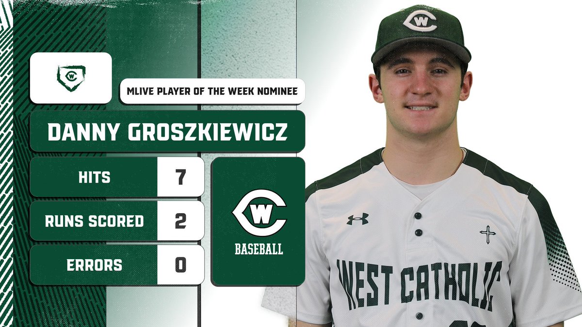 Player Spotlight Congratulations to two of our Varsity Baseball Falcons for being nominated for MLive’s Player of the Week honor both this week and last week. Keep working hard! #WeTheWest | #GRWCBaseball