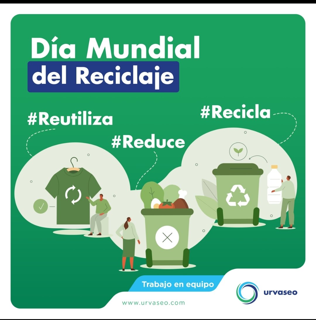 Qué pena que la gente no lo tome en serio. No entienden que no solo se trata de reciclar sino de reducir el consumo y reutilizar. ¡No es por 'dinero' ES POR EL PLANETA!! @urvaseo #DiaMundialDelReciclaje