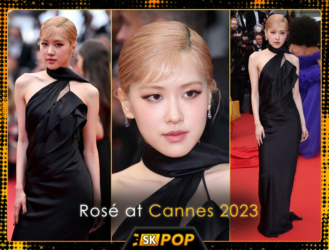 📸 #BLACKPINK's #ROSÉ looks incredible on the red carpet as she attends the 76th #CannesFilmFestival2023 wearing #YSL with #TiffanyAndCo! 😍 ✨ 

#Cannes2023 #ROSÉAtCannes2023