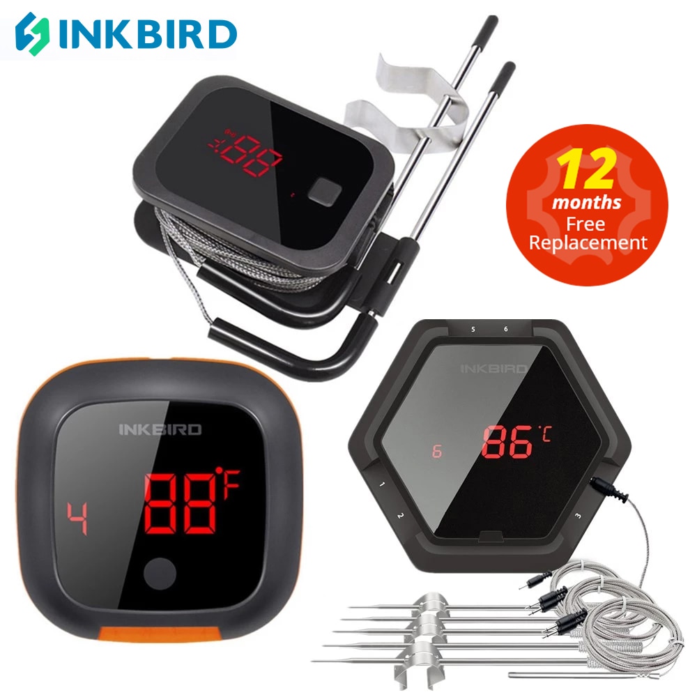 INKBIRD IBT 2X 4XS 6XS 3 Types Food Cooking Bluetooth Wireless BBQ Thermometer Probes&Timer For Oven Meat Grill Free App Control $24.18
click>>s.click.aliexpress.com/e/_EGE9293
#amazon #aliexpress #rt