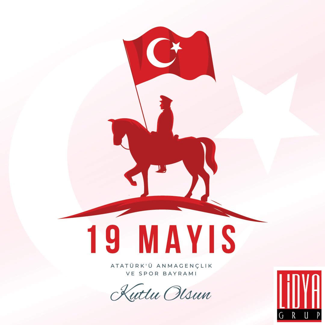 grup_lidya's tweet photo. 19 Mayıs Atatürk'ü Anma Gençlik ve Spor Bayramı Kutlu Olsun

#lidyagrup #lidyagrupuk https://t.co/7asSG3a9Da