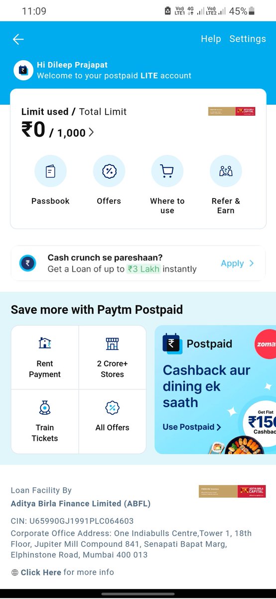 paytmplshelpUS tweet picture