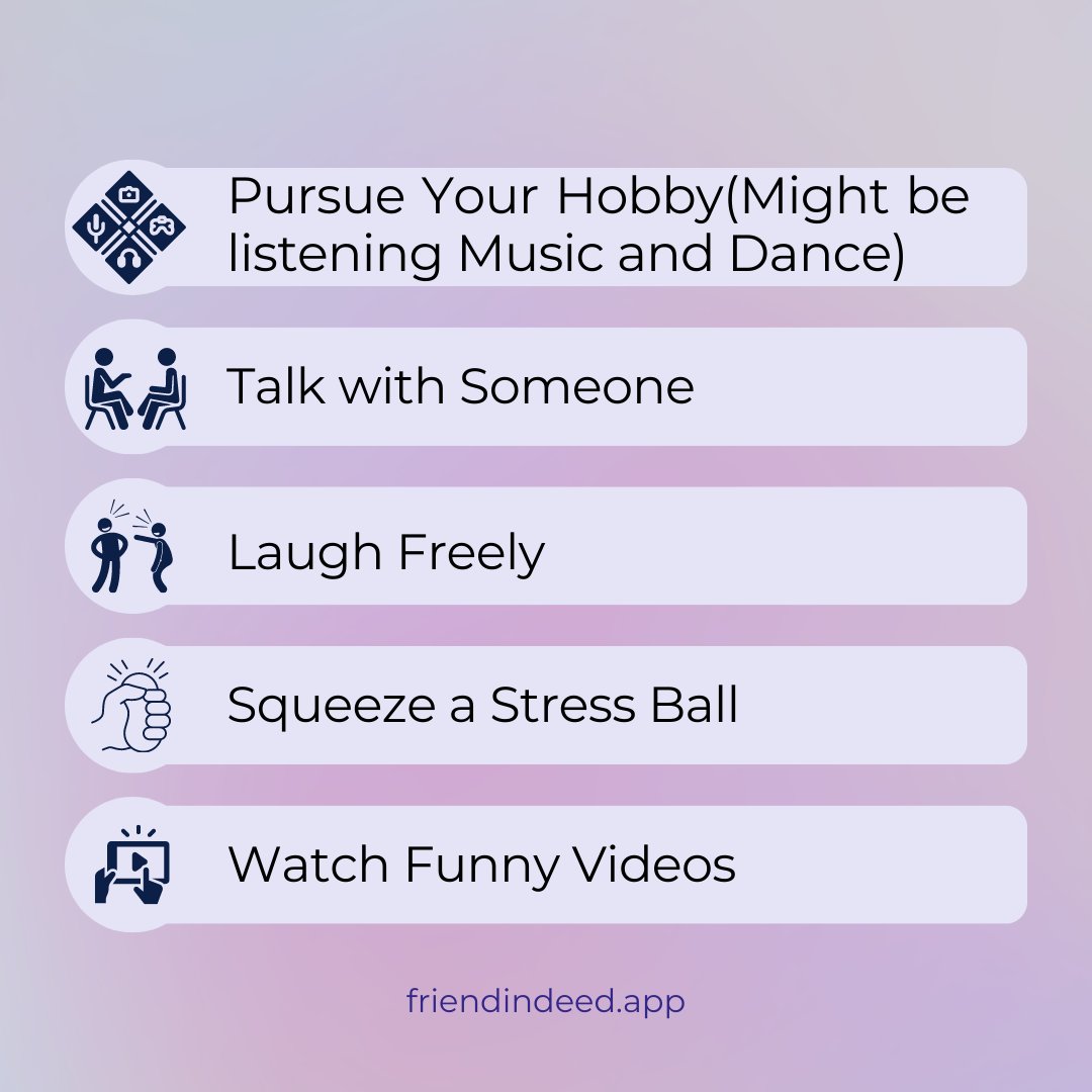 friendindeedapp's tweet photo. Here are some ways to calm your stressed of jumping mind.. Check the true things here and comment for more...

#calm #calmdown #staypositive #mind #stress #irritation #badthoughts #stressedpeople #staycalm #keepcalm https://t.co/f1aWCZKHTm