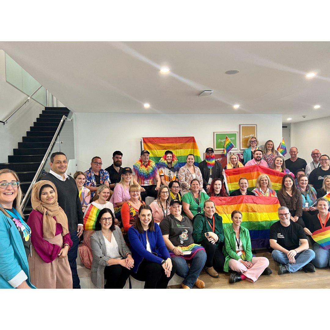 Yesterday our staff proudly wore 🌈 to celebrate #IDAHOBIT & stand against discrimination towards LGBTQIA+ people. 📸Check out these snaps from our morning teas, showcasing our team members' incredible enthusiasm to embrace & support the #LGBTQIAplus community 👇 @minus18youth