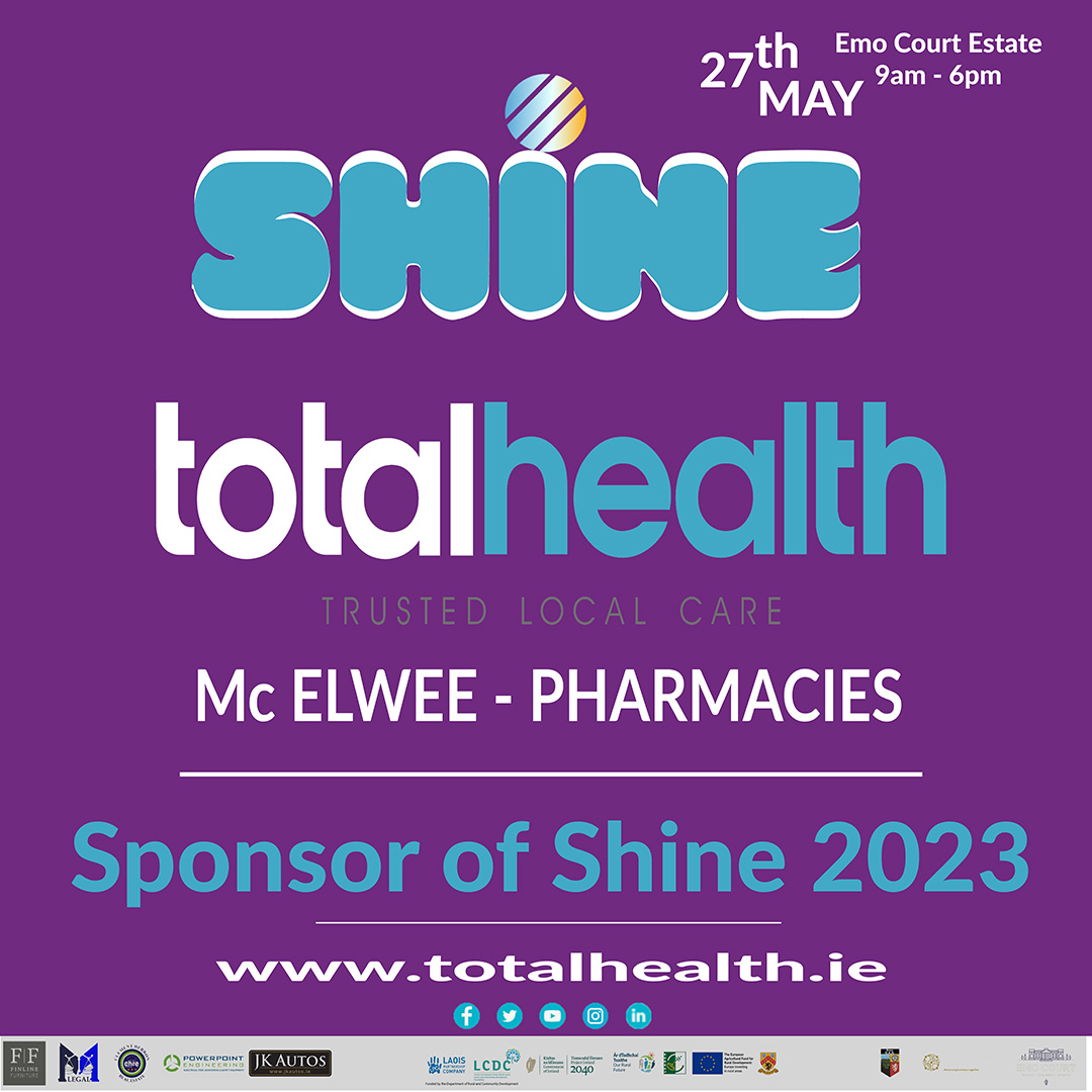 McElwee totalhealth Pharmacies are focussed on making it easier for the customer to find a solution for their health needs. Their staff are trained in offering professional health care advice.
Ｔｒｕｓｔｅｄ ＋ Ｌｏｃａｌ ＋ Ｃａｒｅ
#shine2023 #fittestteaminireland #FreeTickets