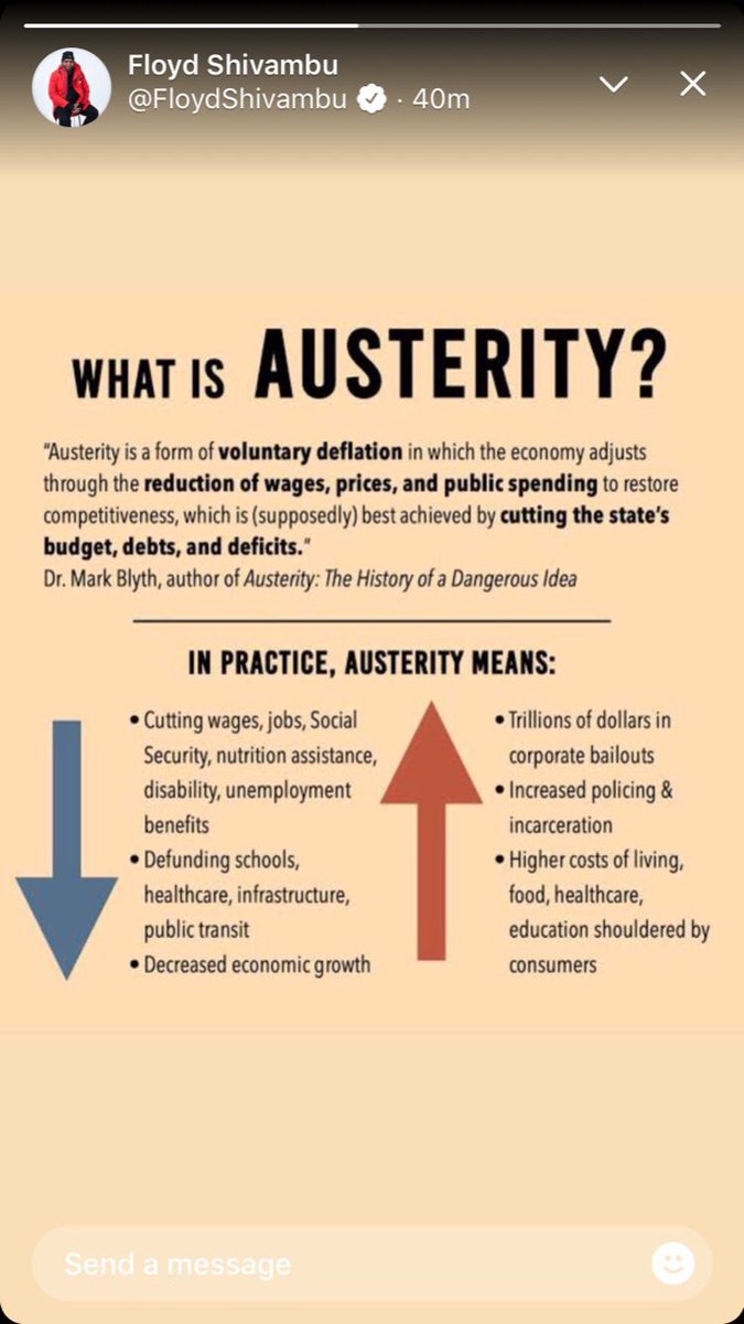 @Mizzyb1 @nwabisabeb @Ntandozi007 We’re watching movies and every now and then we pause to sound out words. 

We mostly play. 

So back to the state providing good quality education as mandated but can’t because neoliberal policies of privatization and austerity. 

Do you get me and what’s your thoughts