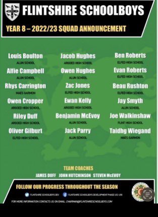Flintshire Schoolboys Dev tweet media