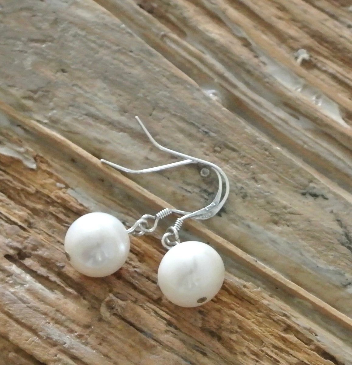 my #etsy shop: Large Pearl and sterling silver drops perfect for #bridaljewellery or a #junebirthday these simple classic Pearl drops #earlybiz #indieshop #handmade #pearljewellery #justacard etsy.me/458TX1Y