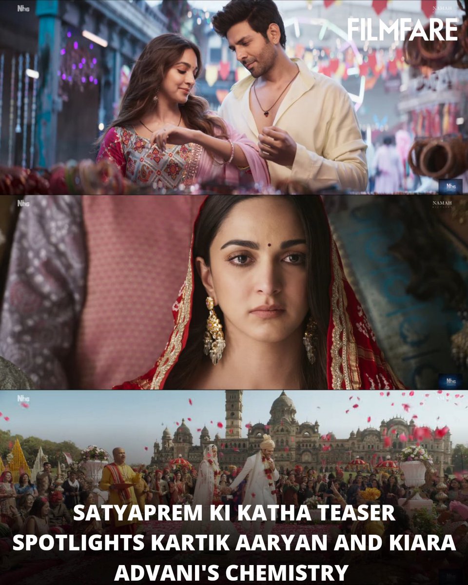 The teaser of #SatyaPremKiKatha starring #KartikAaryan and #KiaraAdvani is out.💞 Let us know your thoughts in the comments below.