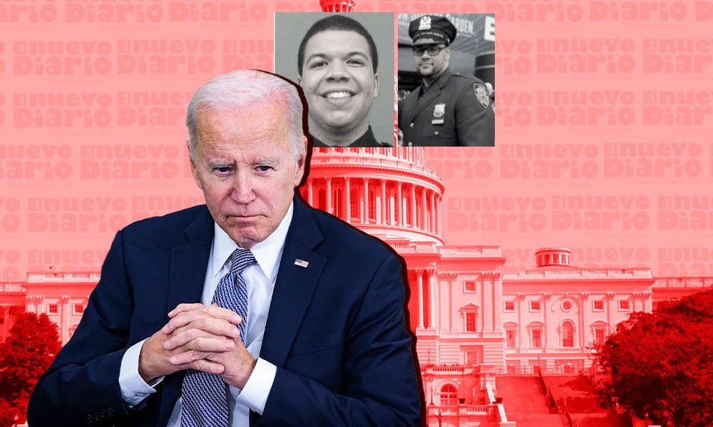 elnuevodiariord's tweet photo. 🫡¡Merecidos homenajes!🫡
#WilbertMora y #JasonRivera, dos oficiales dominicanos que fallecieron en #NY en enero de 2022 tras responder una llamada por violencia doméstica en #Harlem, recibieron hoy un #HomenajePostumo por parte del presidente @JoeBiden.
El mandatario norteamericano rindió tributo a los oficiales abatidos con la #MedallaalValor, el máximo honor que entrega #EEUU a los oficiales de seguridad pública.
#ElNuevoDiarioRD #Internacionales